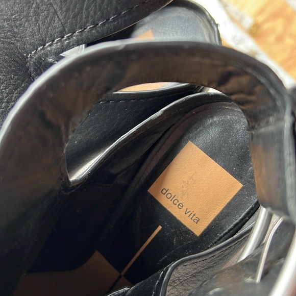 Dolce Vita Black Buckle Booties - Picture 3 of 7